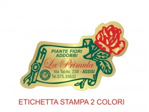 Etichette adesive per fioristi, fiorai e vivaisti (mm 50X31) (cod. 1G)